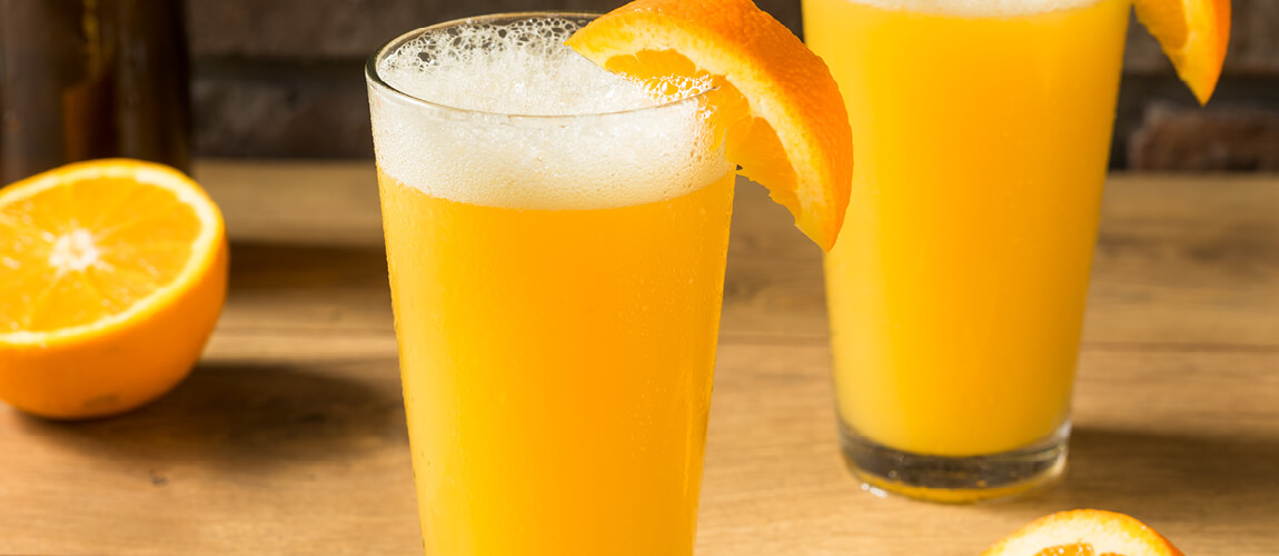 Beermosa, o coquetel de suco de laranja com cerveja