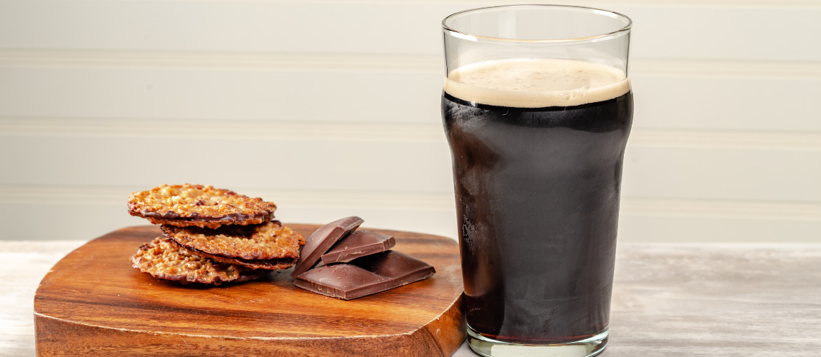 Cookies de chocolate com cerveja Stout